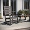 Flash Furniture Manchester 3-Pc Set w/2 Contemporary All-Weather HDPE Rocking Chairs and End Table, Gray LE-HMP-2002-2-T1620H-GY-GG - alternate 8